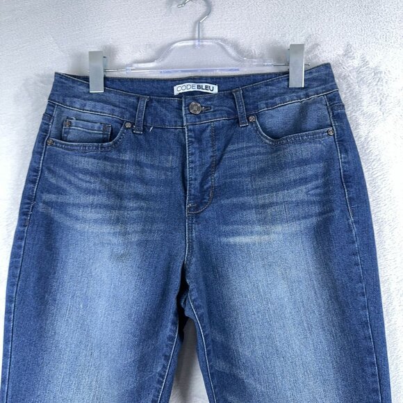 Code Bleu Chelsea Classic Straight Leg Jeans Women's Size 10 Medium Wash Blue - Picture 5 of 16